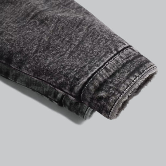 Heren Denim Jack met Fleecevoering 4