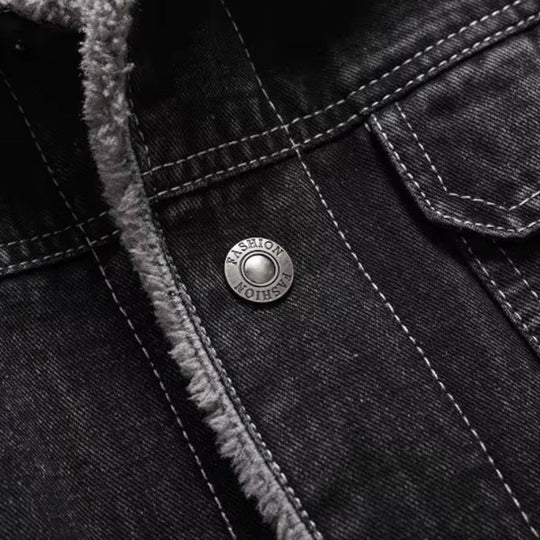 Heren Denim Jack met Fleecevoering 5