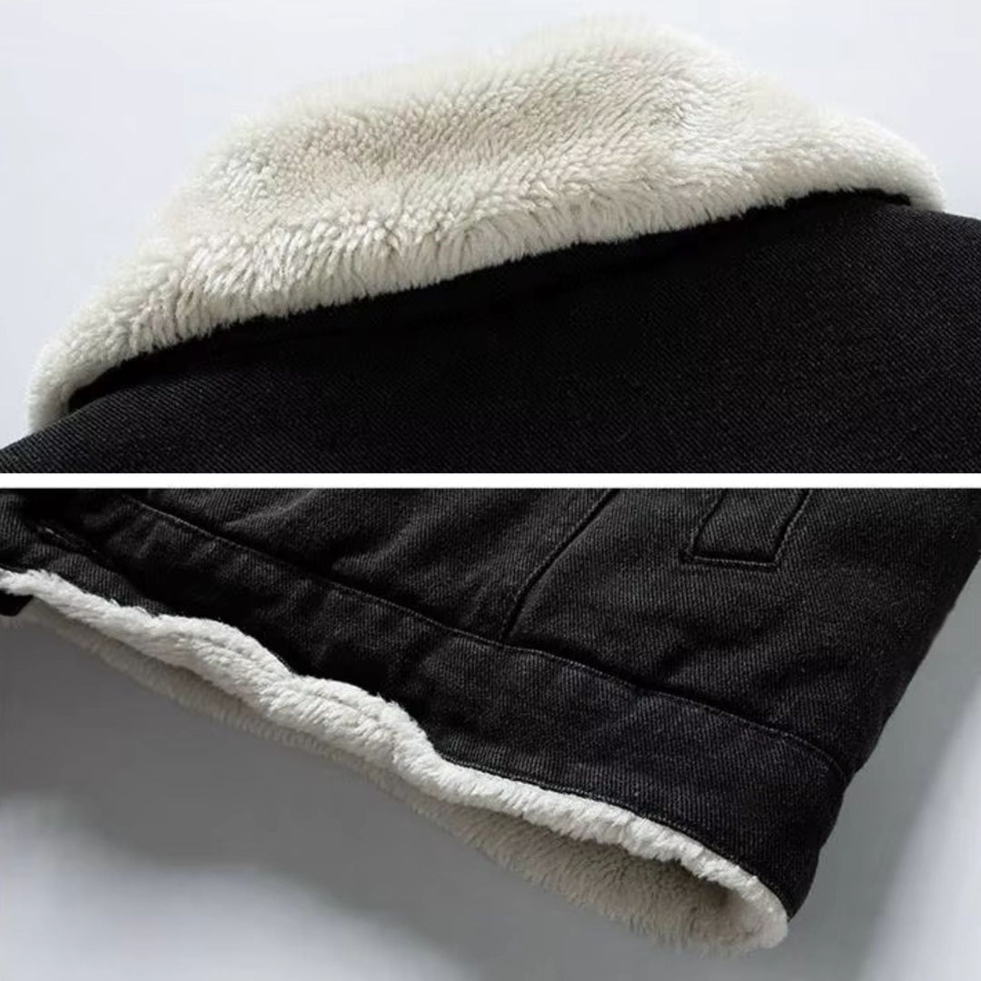 Heren Denim Jas met Fleece Voering voor Buitenactiviteiten 7