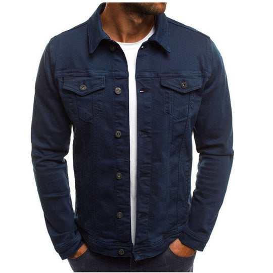 Heren Denim Jasje Regular Fit Met Knopen 4