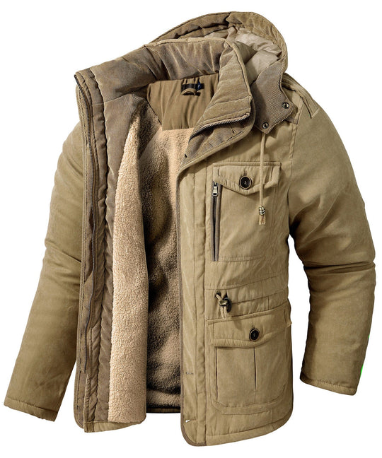 Heren Expedition Jacket Met Verstelbare Taille En Zachte Fleece 1