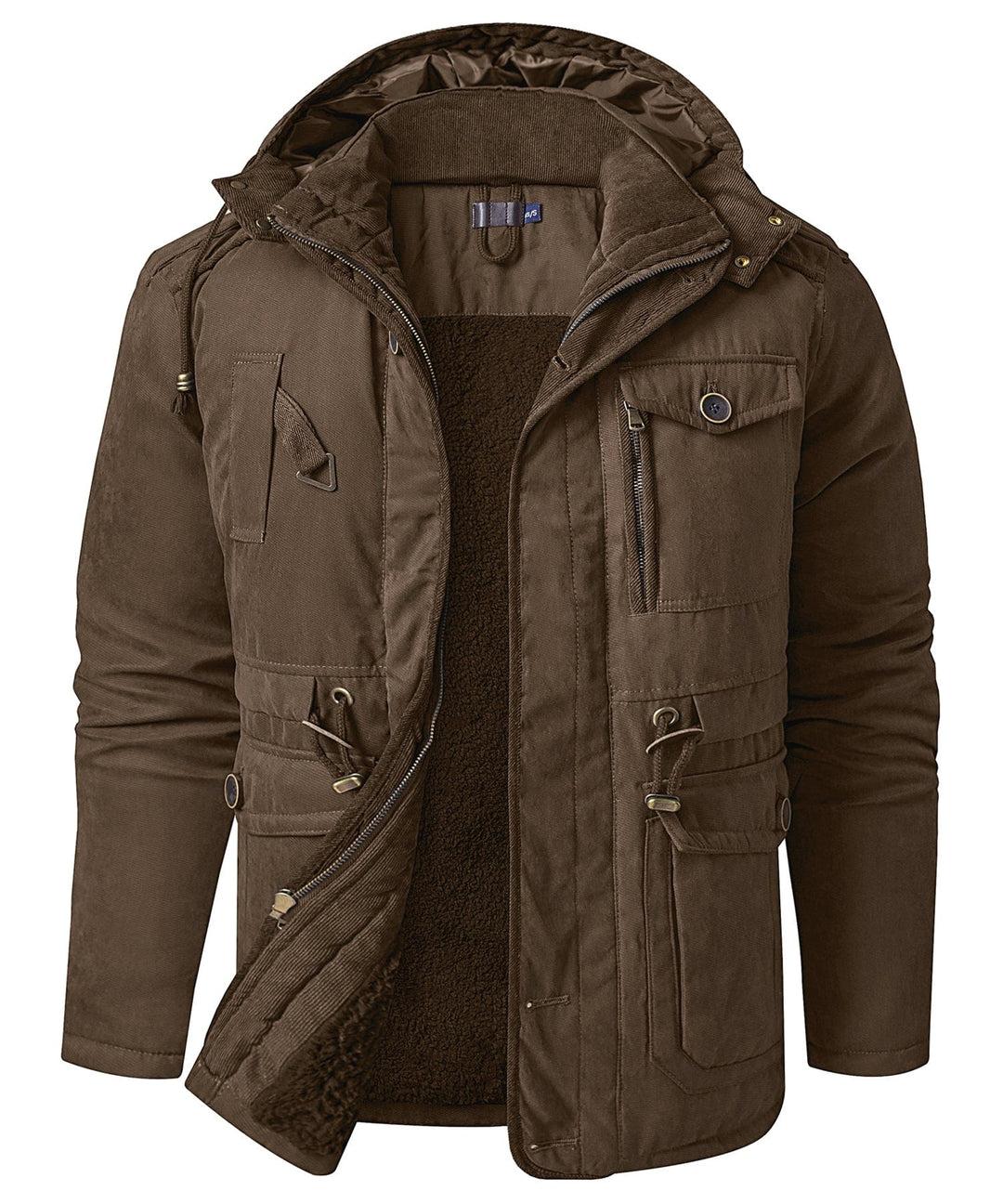 Heren Expedition Jacket Met Verstelbare Taille En Zachte Fleece 10