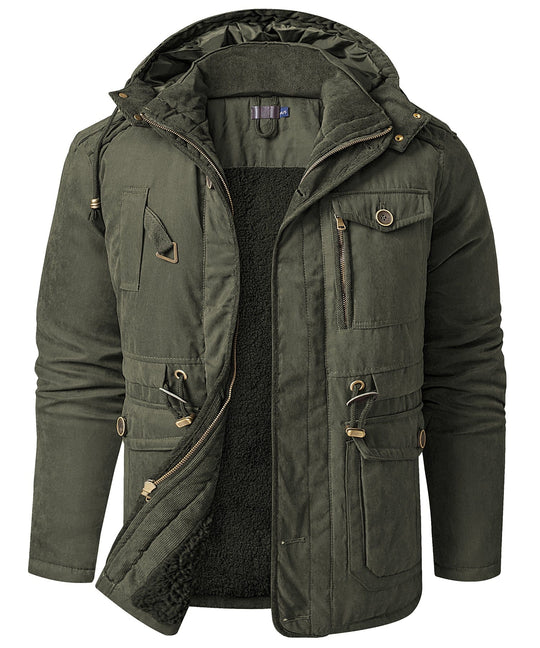 Heren Expedition Jacket Met Verstelbare Taille En Zachte Fleece 11