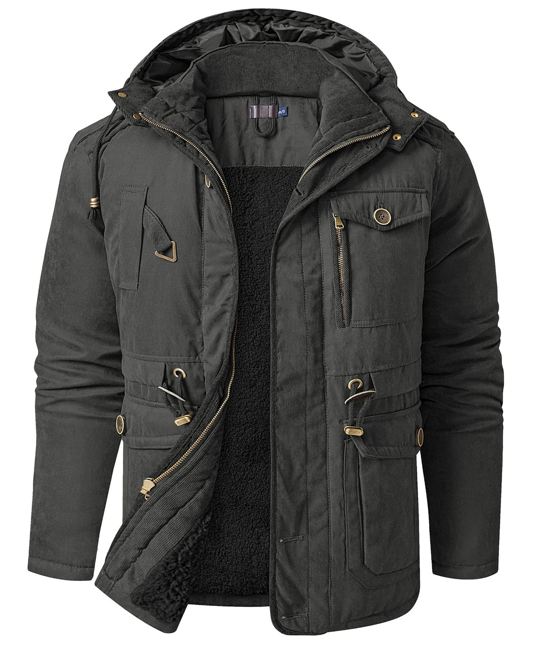 Heren Expedition Jacket Met Verstelbare Taille En Zachte Fleece 8