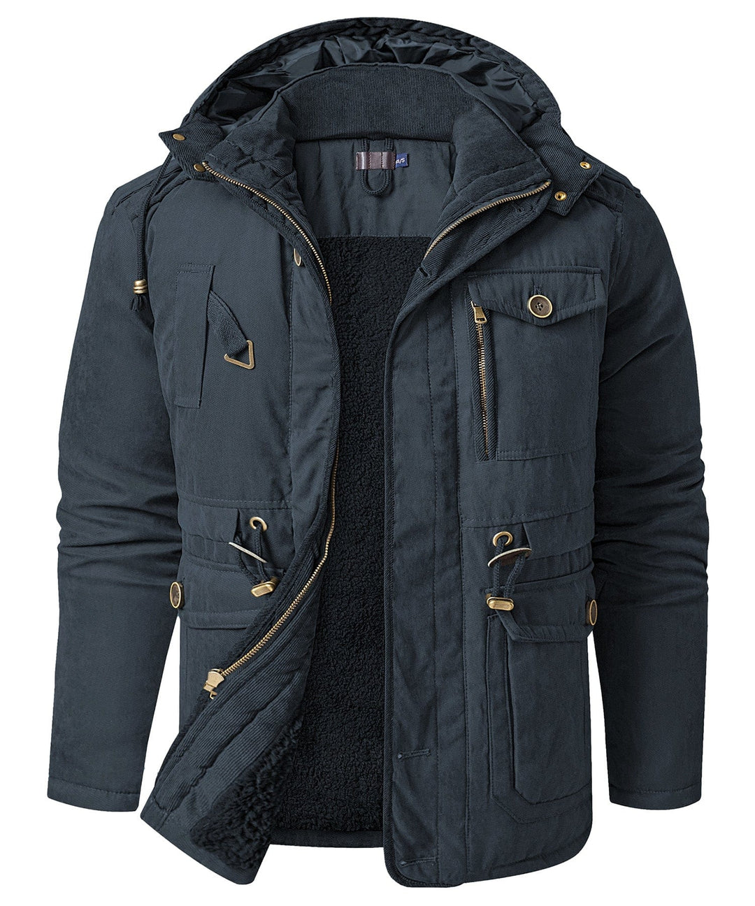 Heren Expedition Jacket Met Verstelbare Taille En Zachte Fleece 9