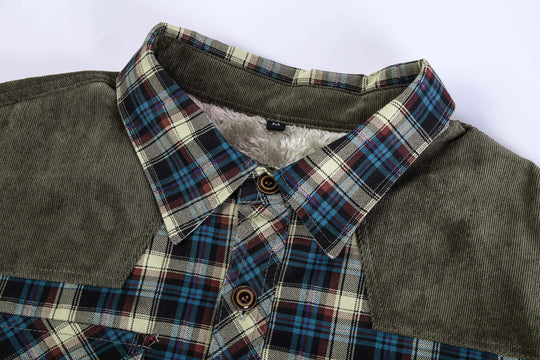 Heren Flanellen Jas Met Sportieve Plaid Ontwerp 4