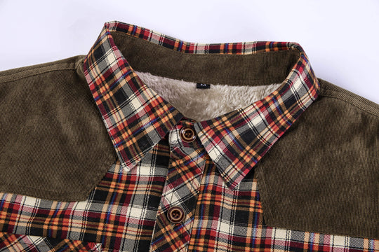 Heren Flanellen Jas Met Sportieve Plaid Ontwerp 8