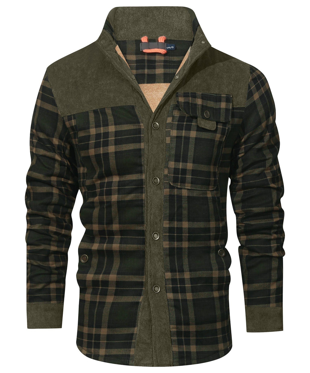Heren Flanellen Jas met Klassiek Ruitpatroon en Fleece Voering 2