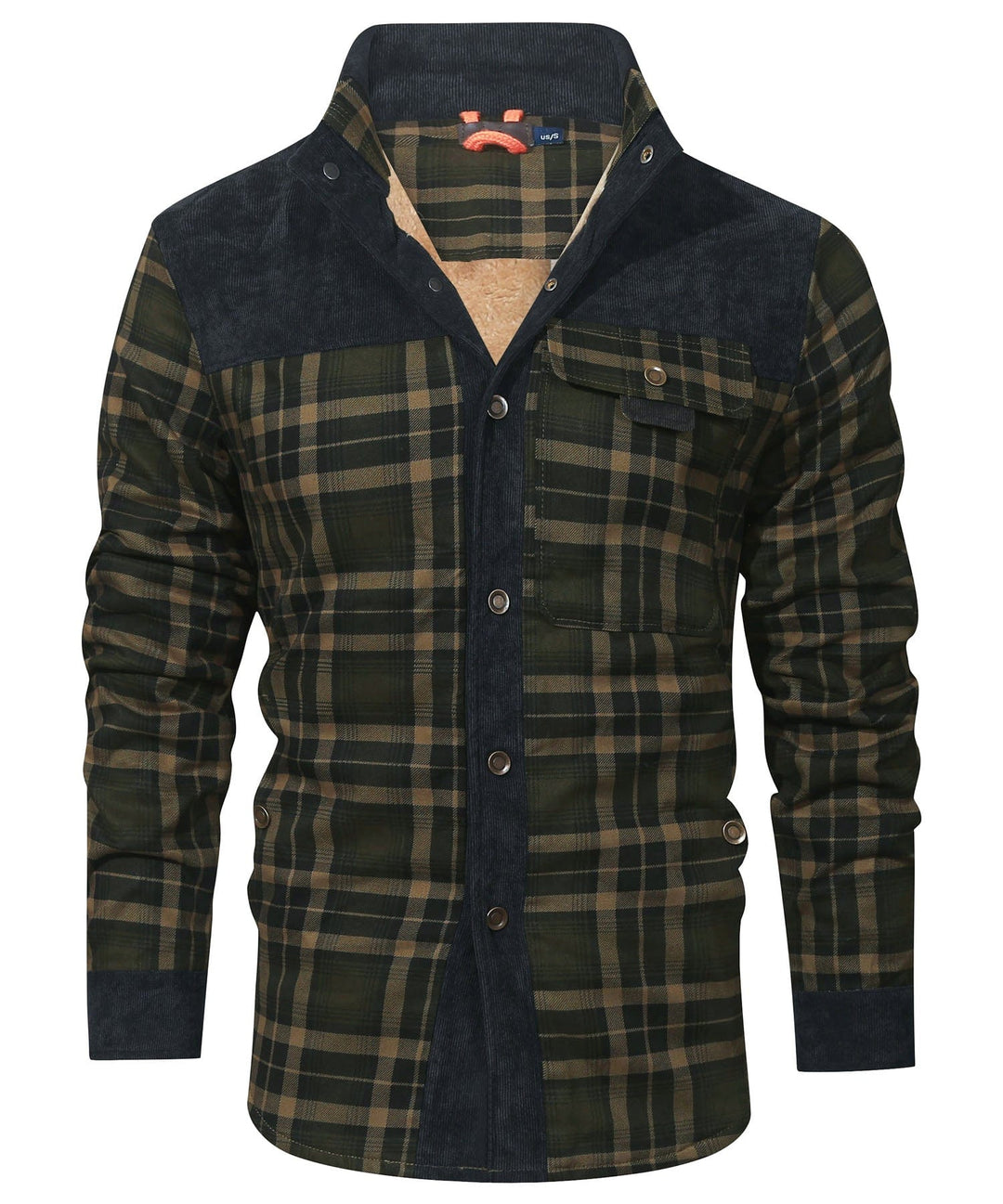 Heren Flanellen Jas met Klassiek Ruitpatroon en Fleece Voering 3