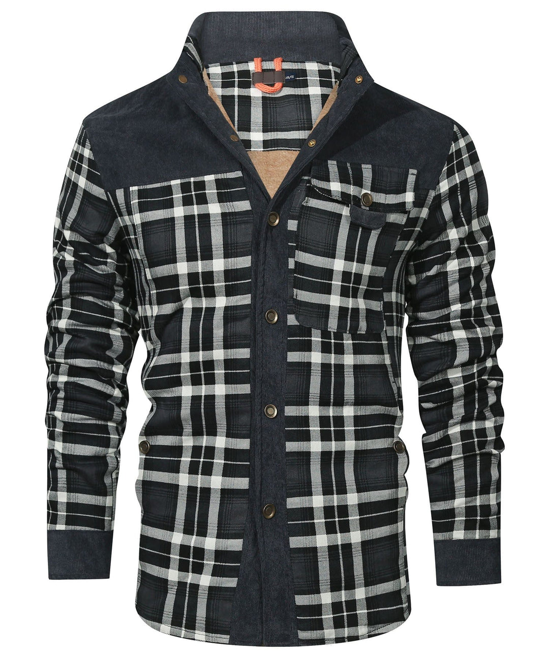 Heren Flanellen Jas met Klassiek Ruitpatroon en Fleece Voering 8