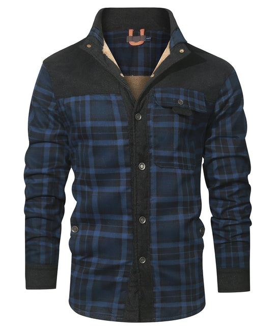 Heren Flanellen Jas met Klassiek Ruitpatroon en Fleece Voering 9