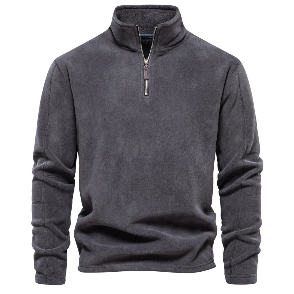 Heren Fleece Jacket Dikke Warme Pullover Met Rits 11