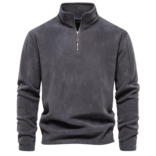 Heren Fleece Jacket Dikke Warme Pullover Met Rits 11