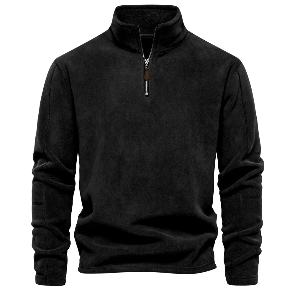 Heren Fleece Jacket Dikke Warme Pullover Met Rits 12