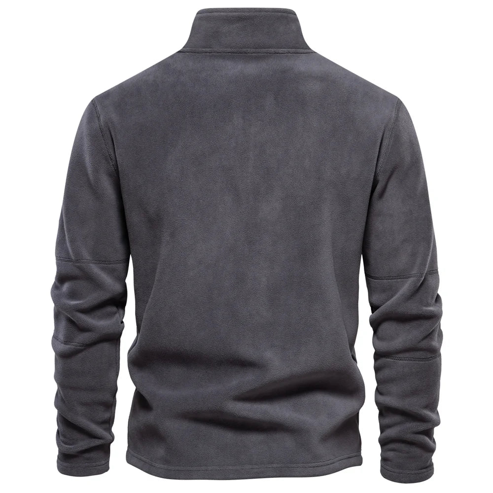 Heren Fleece Jacket Dikke Warme Pullover Met Rits 2