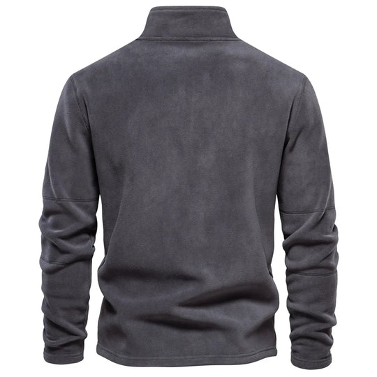Heren Fleece Jacket Dikke Warme Pullover Met Rits 2