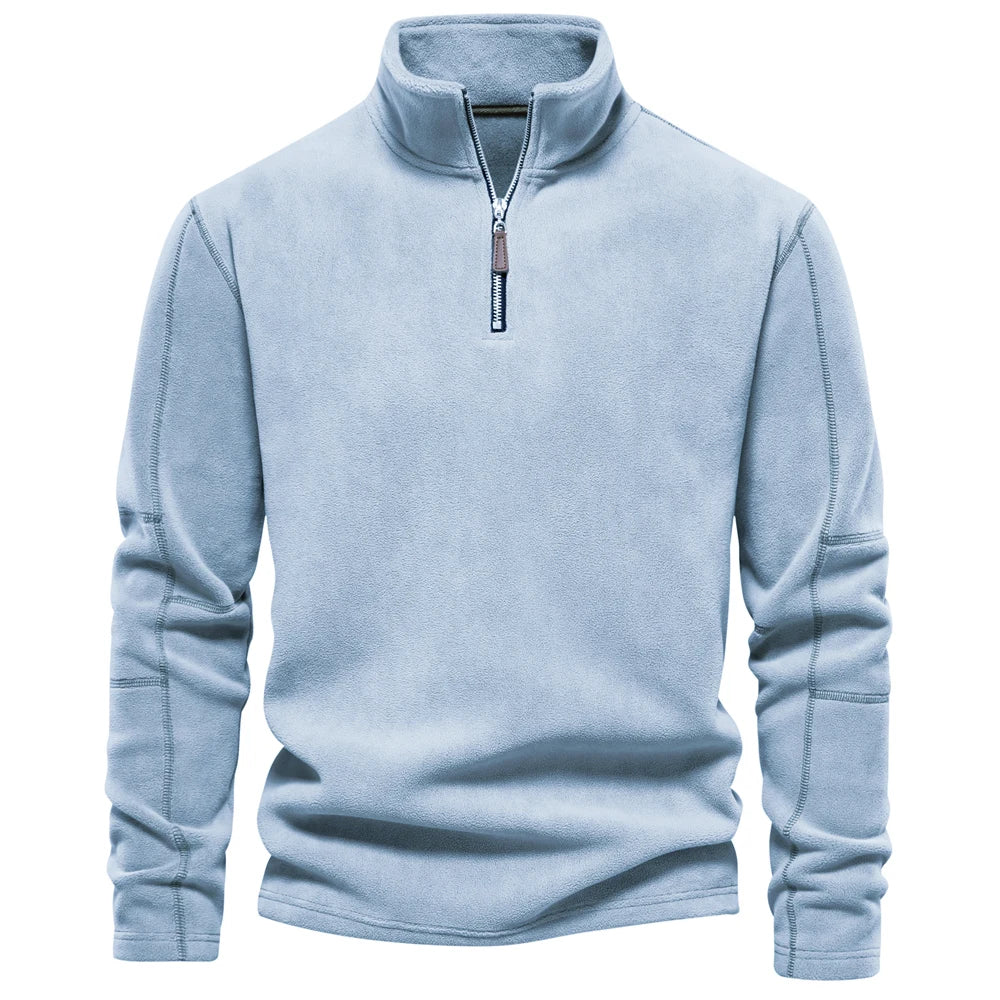 Heren Fleece Jacket Dikke Warme Pullover Met Rits 7