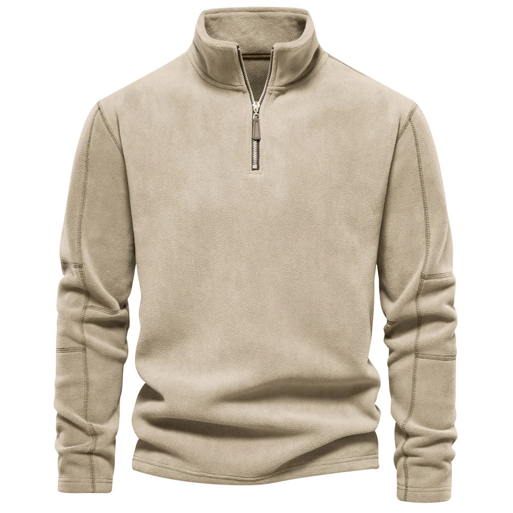 Heren Fleece Jacket Dikke Warme Pullover Met Rits 8