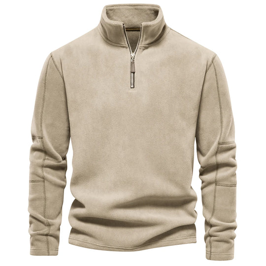 Heren Fleece Jacket Dikke Warme Pullover Met Rits 8
