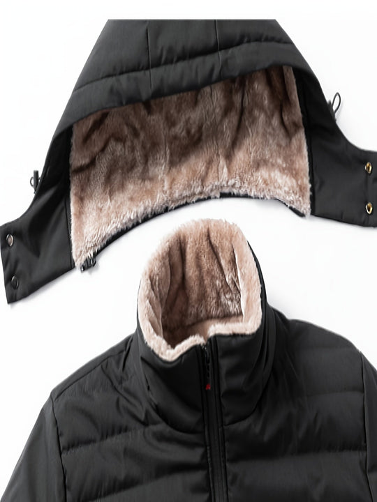 Heren Fleece Jacket met Capuchon en Rits 8