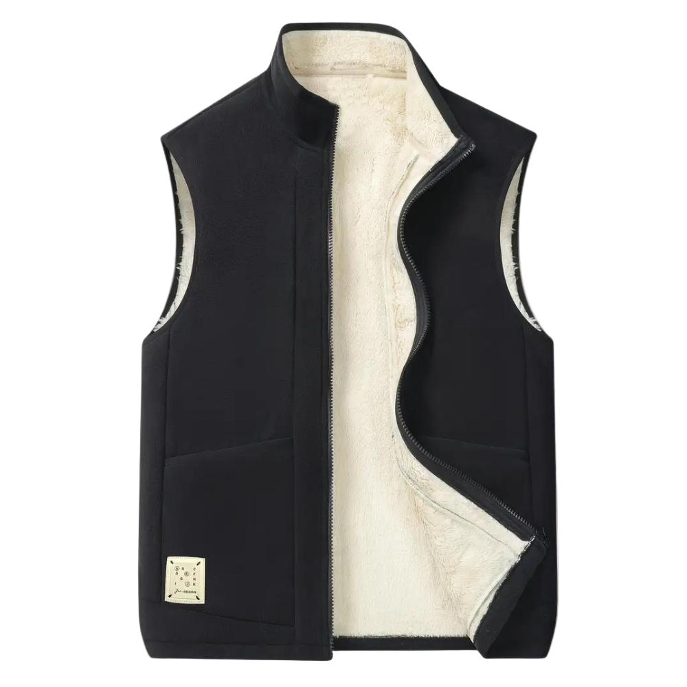 Heren Fleece Vest Slim Fit Voor Comfortabele Laagjes Outfits 0