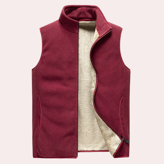 Heren Fleece Vest Slim Fit Voor Comfortabele Laagjes Outfits 5