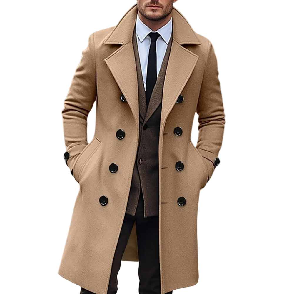 Heren Frakke Met Moderne Snit 0