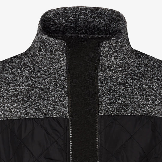 Heren Gebreide Casual Buitenjas met Opstaande Kraag 4