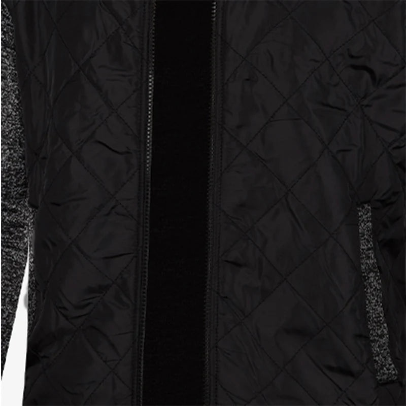 Heren Gebreide Casual Buitenjas met Opstaande Kraag 6