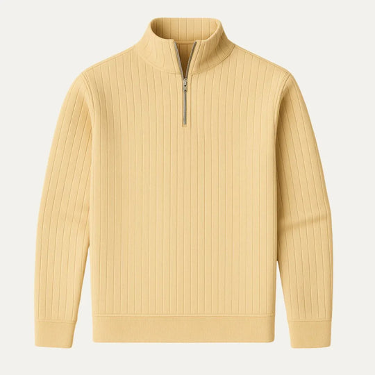 Heren Half Zip Gebreide Trui 1