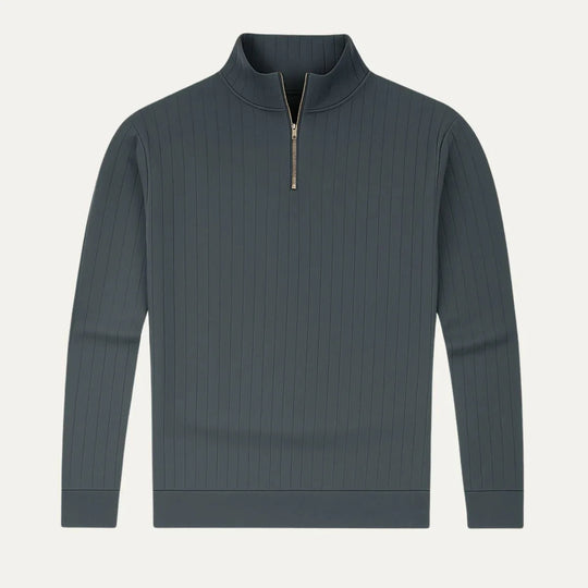 Heren Half Zip Gebreide Trui 4