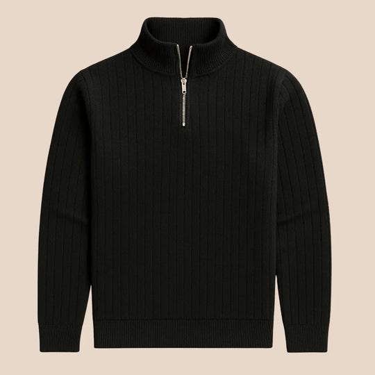 Heren Half Zip Gebreide Trui 5