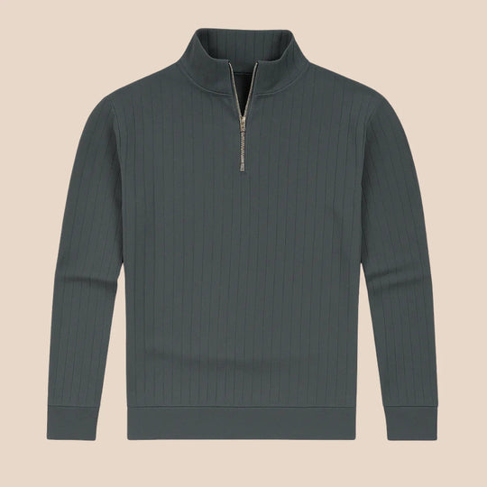 Heren Half Zip Gebreide Trui 6
