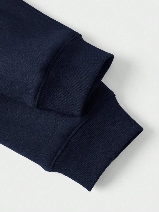 Heren Halv-Zip Trui Comfortabel Casual Katoenmix 4