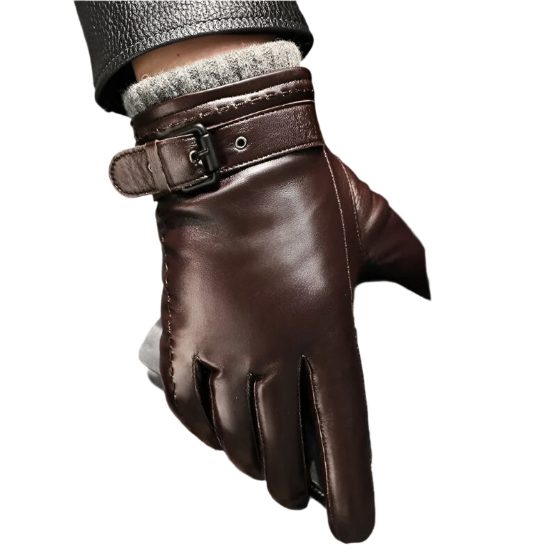 Heren Handschoenen van Schapenleer met Cashmere Voering 0