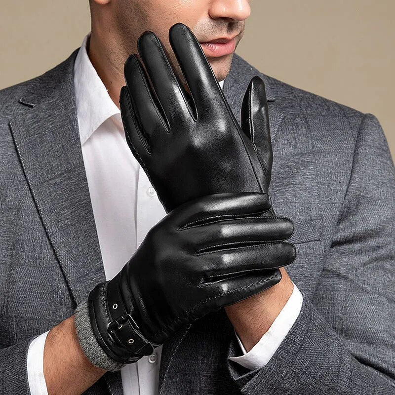Heren Handschoenen van Schapenleer met Cashmere Voering 3