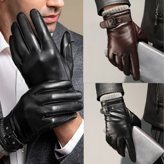 Heren Handschoenen van Schapenleer met Cashmere Voering 4