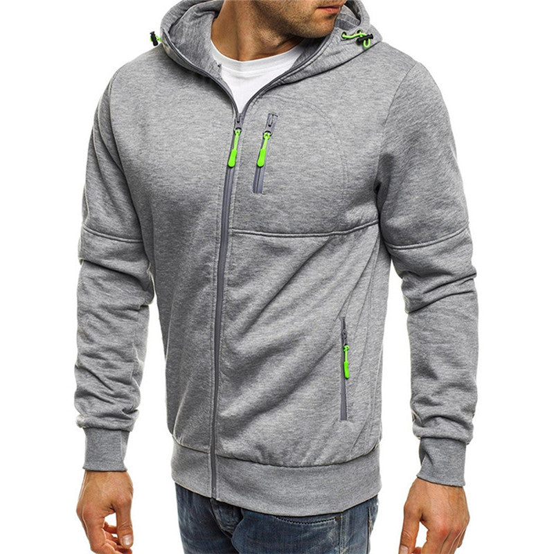 Heren Hoodie Met Cap Fleece Comfortabel Voor Casual Gebruik 4