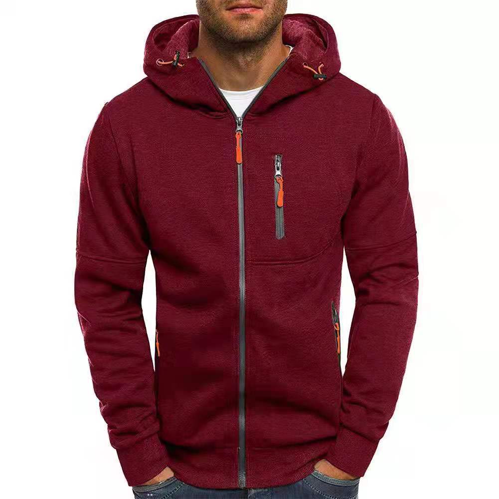 Heren Hoodie Met Cap Fleece Comfortabel Voor Casual Gebruik 6