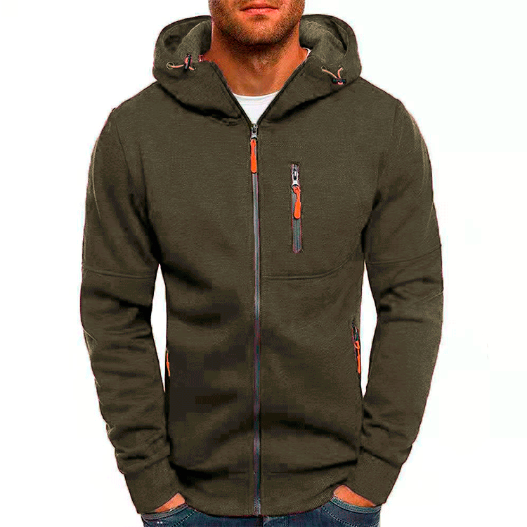 Heren Hoodie Met Cap Fleece Comfortabel Voor Casual Gebruik 7