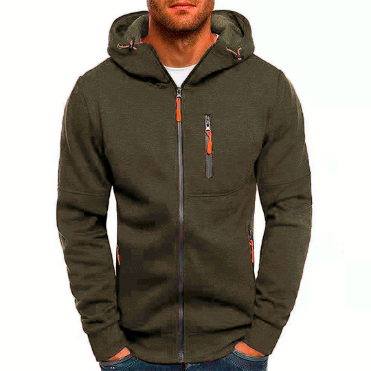 Heren Hoodie Met Cap Fleece Comfortabel Voor Casual Gebruik 7