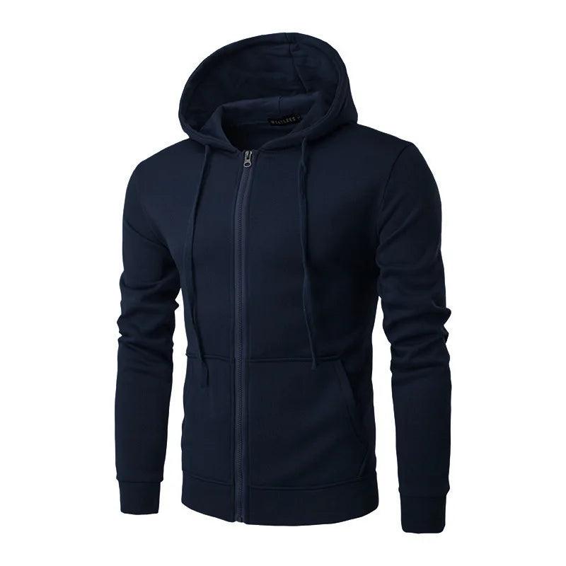 Heren Hoodie Met Capuchon en Rits Casual 1