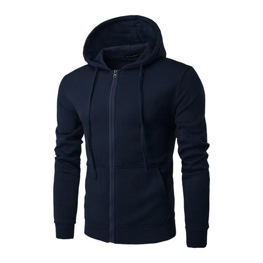 Heren Hoodie Met Capuchon en Rits Casual 1