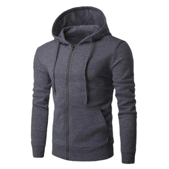 Heren Hoodie Met Capuchon en Rits Casual 3