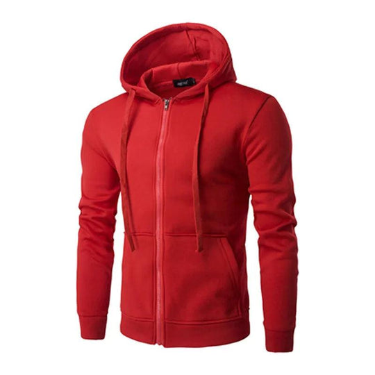 Heren Hoodie Met Capuchon en Rits Casual 4