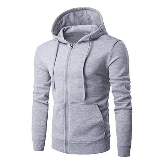 Heren Hoodie Met Capuchon en Rits Casual 7