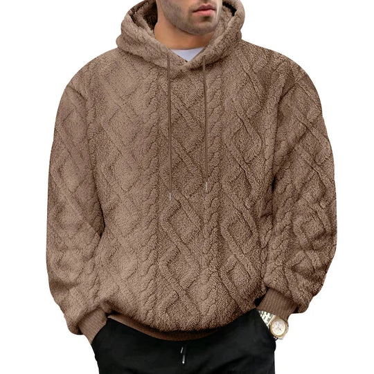 Heren Hoodie Pullover Jacquard Dubbelzijdig Velvet 4