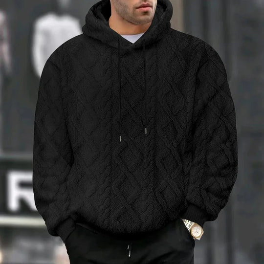 Heren Hoodie Pullover Jacquard Dubbelzijdig Velvet 5
