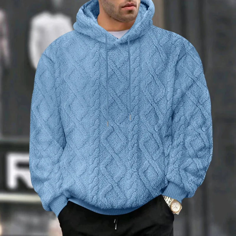 Heren Hoodie Pullover Jacquard Dubbelzijdig Velvet 6