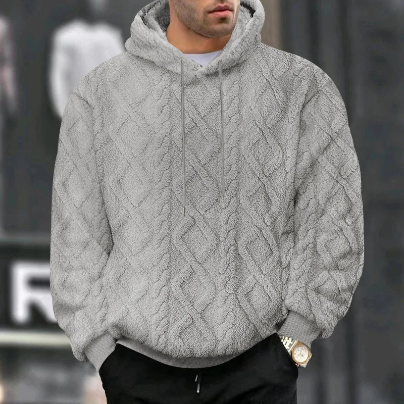 Heren Hoodie Pullover Jacquard Dubbelzijdig Velvet 7